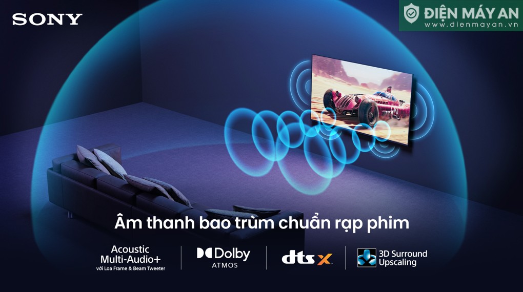 Google Tivi True RGB Sony AI 4K 75 inch K-75XR70M2